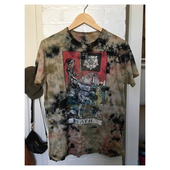 Death tarot tie-dye tee - Picture 2 of 8